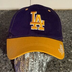 MLB LA Dodgers Purple - Lakers Theme  “#8” on Velcro closure.